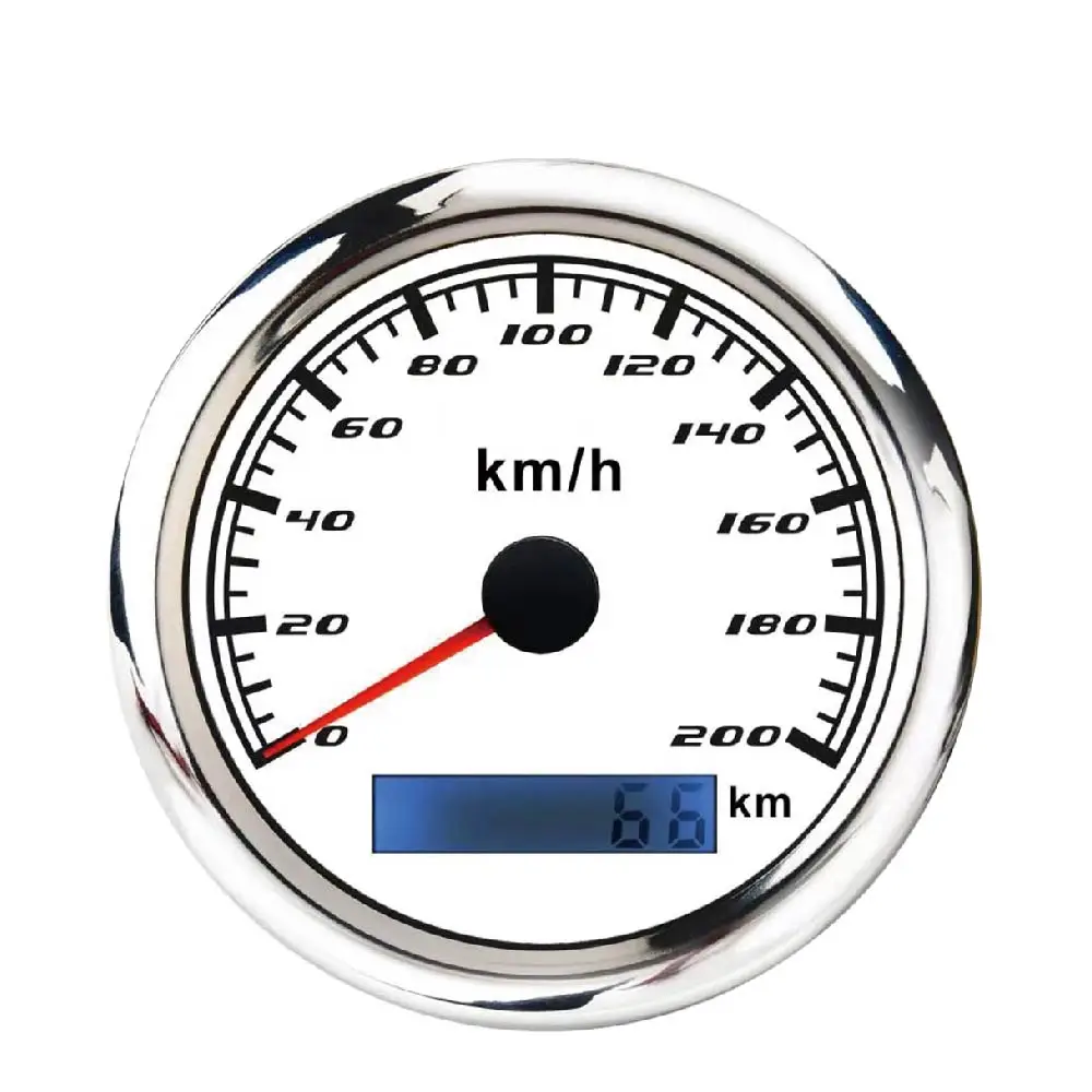 Спидометр PROSPORT SWM series водонепроницаемый GPS-датчик из нержавеющей стали 316 85 мм 12 В 24 С противотуманной светодиодной подсветкой