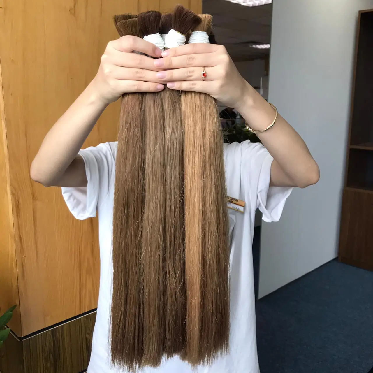 Натуральные человеческие волосы необработанные натуральные оптом светлые прямые