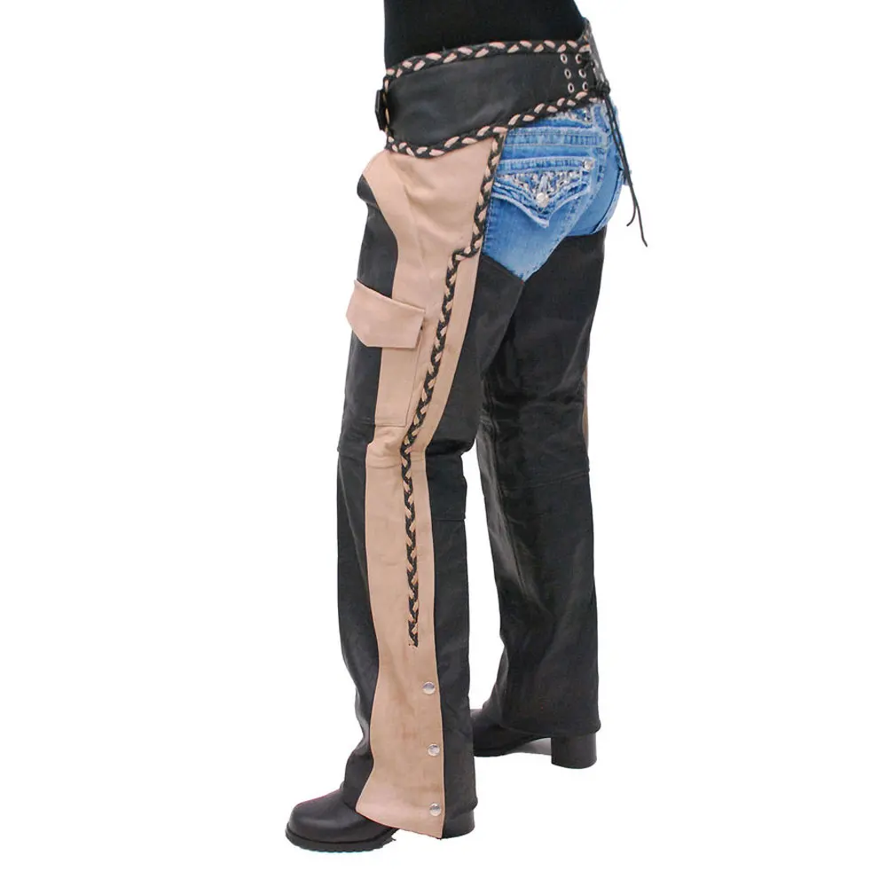 
HORSE RACING WESTERN MEN MOTOR BIKE LEATHER SPORTS FULL CHAPS 