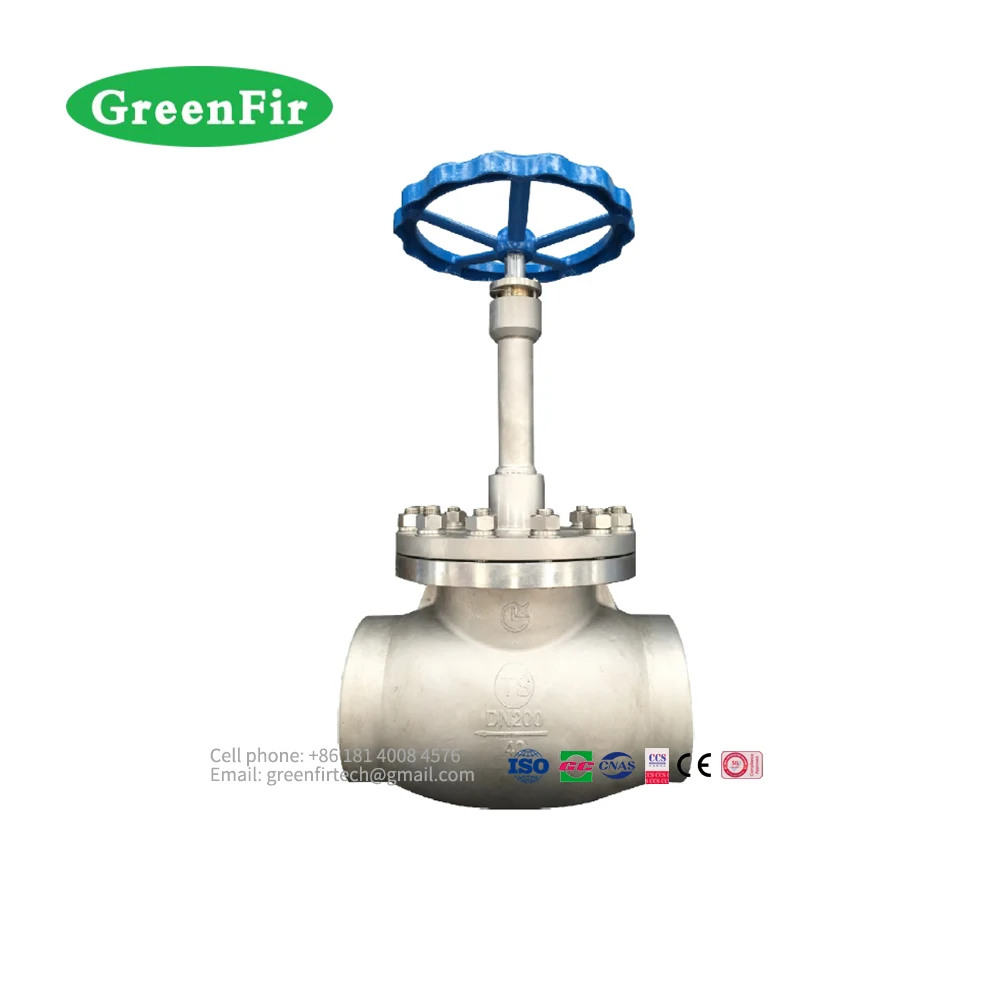 Криогенный шаровой клапан из нержавеющей стали, удлиненный стержень с стыковыми соединениями для промышленного низкотемпературного газа