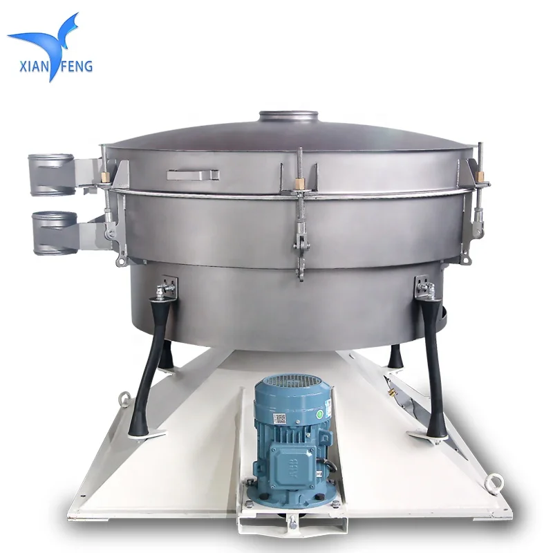 Quick mesh stainless steel edible salt screening circular pendulum vibrating screen machine