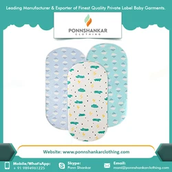 High Quality Fabric Bassinet Sheet Organic Cotton Super Soft Bassinet Sheet For Baby From Indian Manufacture