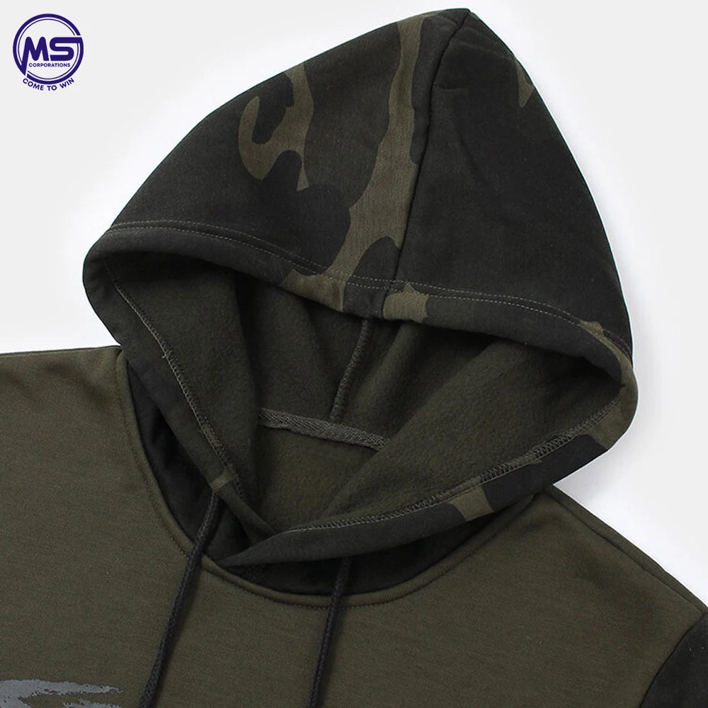 Mens Contrast Paint Splatter Print Casual Kangaroo Pocket Drawstring Hoodies