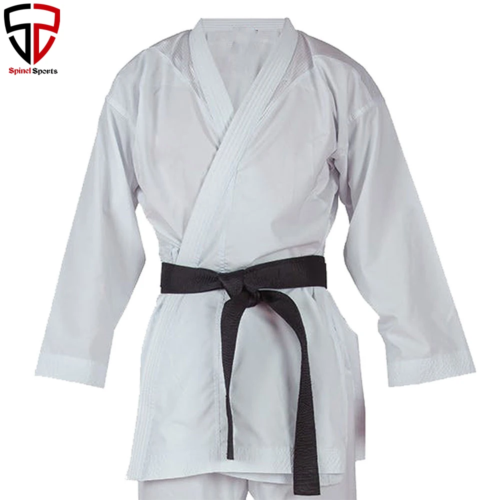 
White Karate Uniform Unisex Children Adult Suit Karate Clothes kids Long Sleeve Fitness Training. 