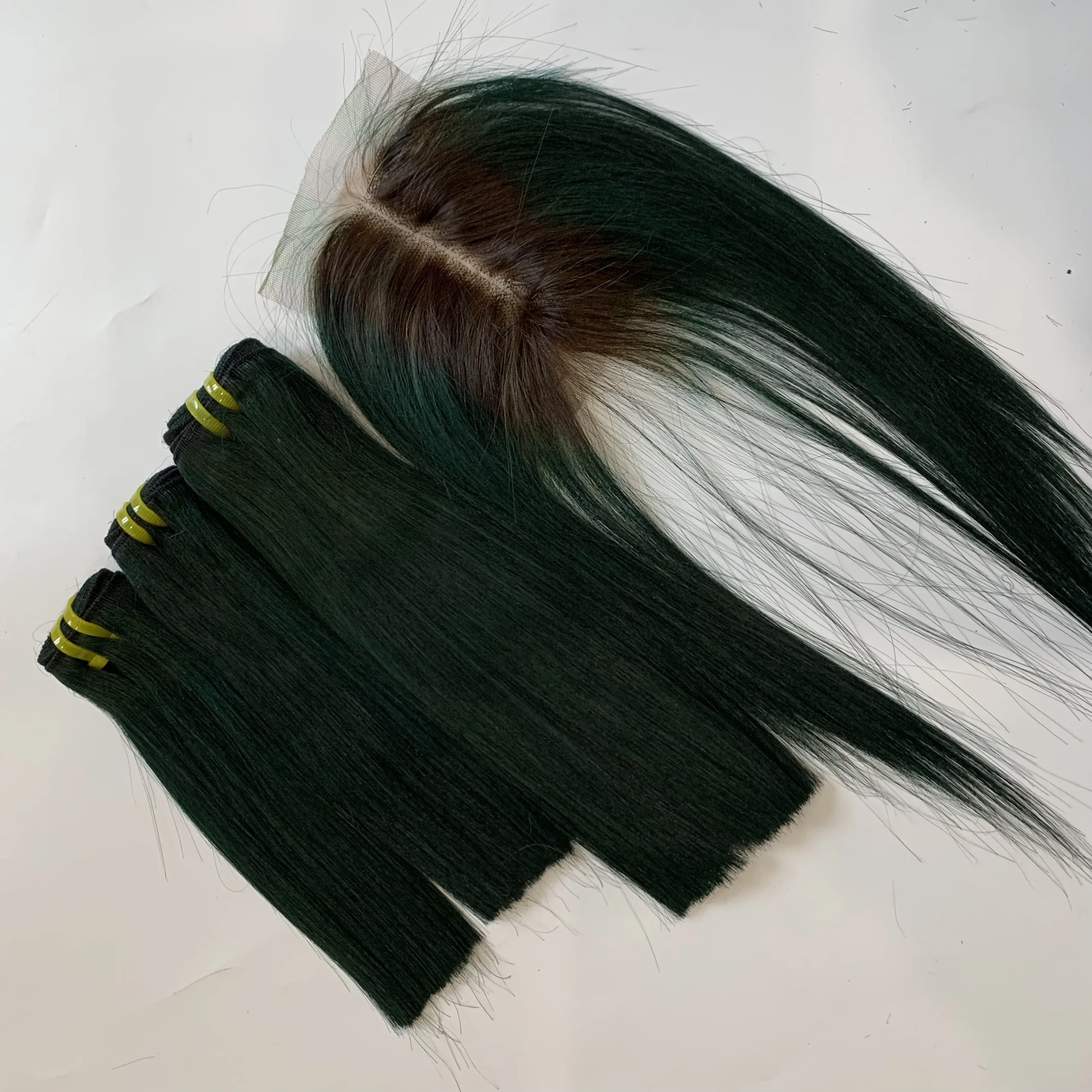 Оптовая продажа лучшее качество 100% человеческие волосы Remy супер двойной прямой цвет вьетнамские