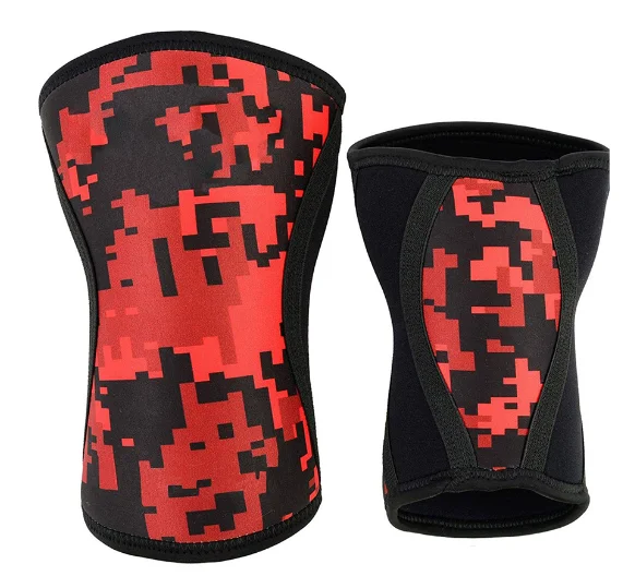 Customized Size Powerlifting Compression Weightlifting Knee Sleeve customized logo adjustable, stretchable , washable