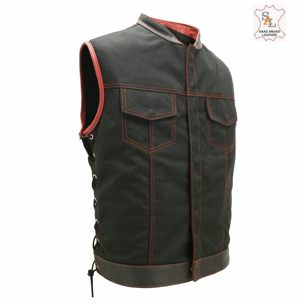 
 Фабричный кожаный жилет  