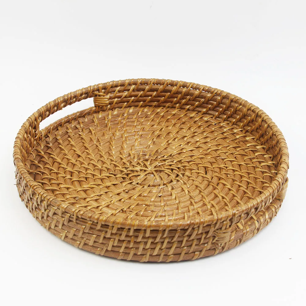 Round Rattan Tray Vietnamese Products For Home Decor
