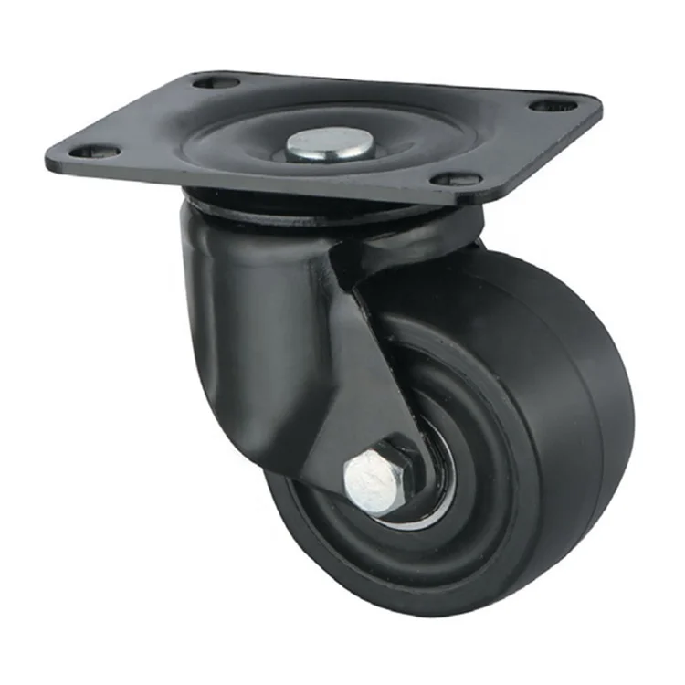 WBD 1.5-3IN heavy duty low profile nylon wheels low profile swivel business machine caster