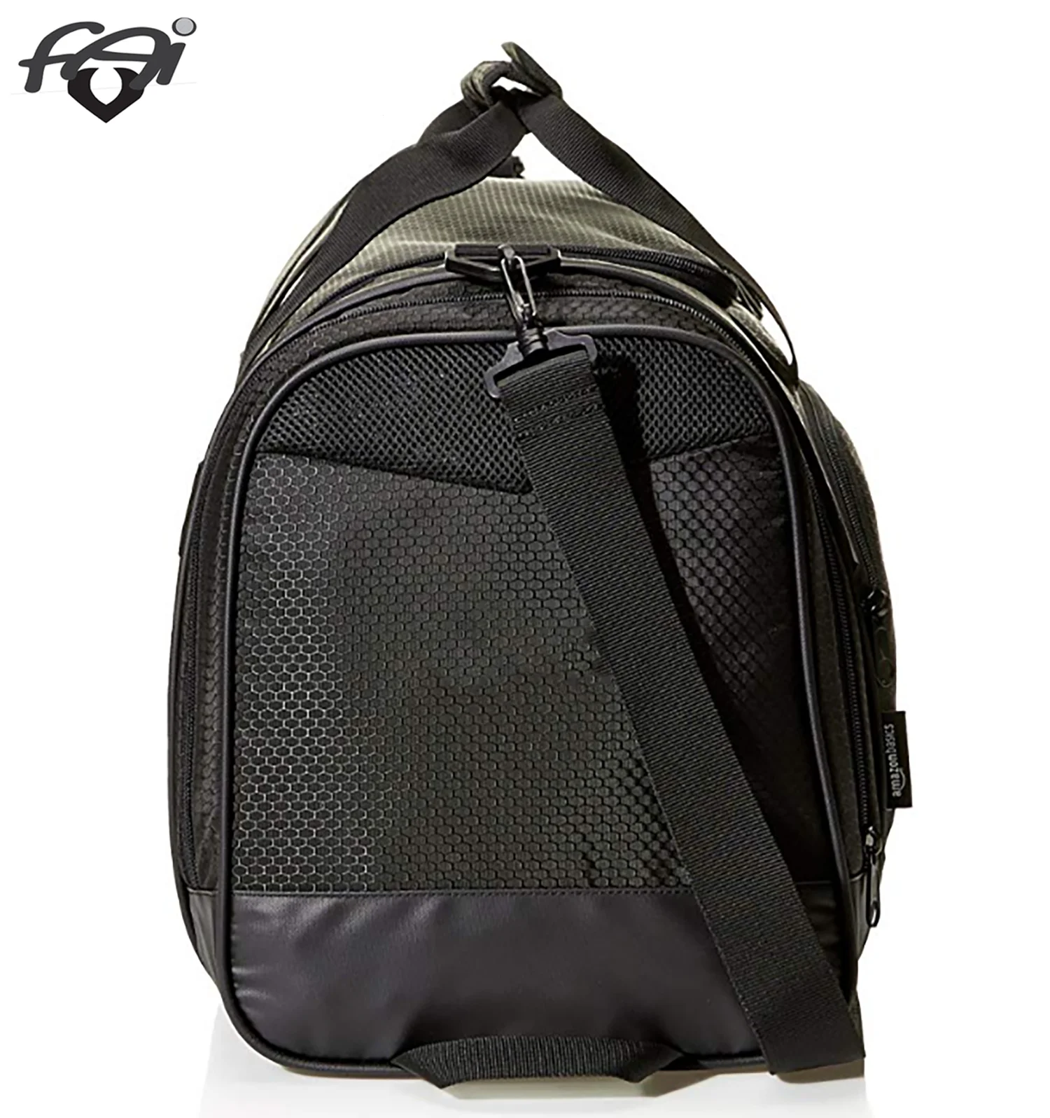 Sports Gym Bag Fitness Training Yoga Bags Duffel Tote Travel Handbag Large PU Leather 2021 Hot Men Black Custom Unisex Shoulder