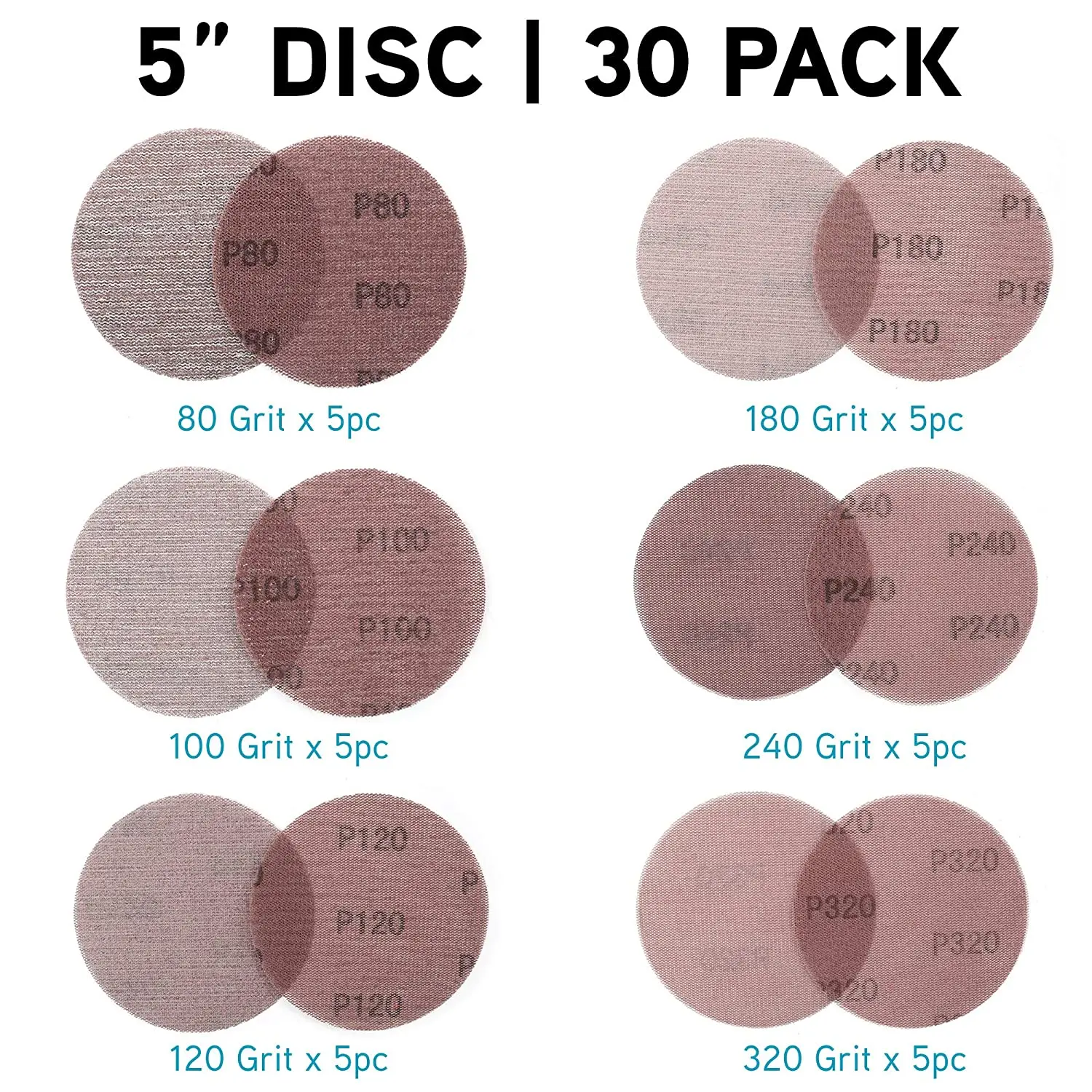Factory Wholesale Cost-effective 75mm 125mmm 150mm 225mm Abrasive Tool Mesh Net Sanding Discs