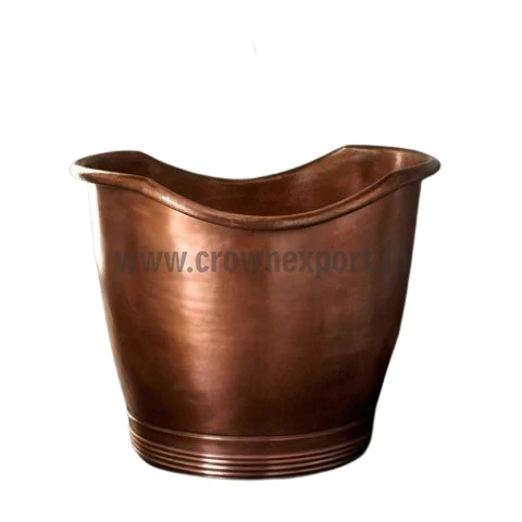 Медная Ванна 40 дюймов двойная подставка для тапочек мини-ванна домашнего использования Высококачественная Роскошная медная продажи на заказ