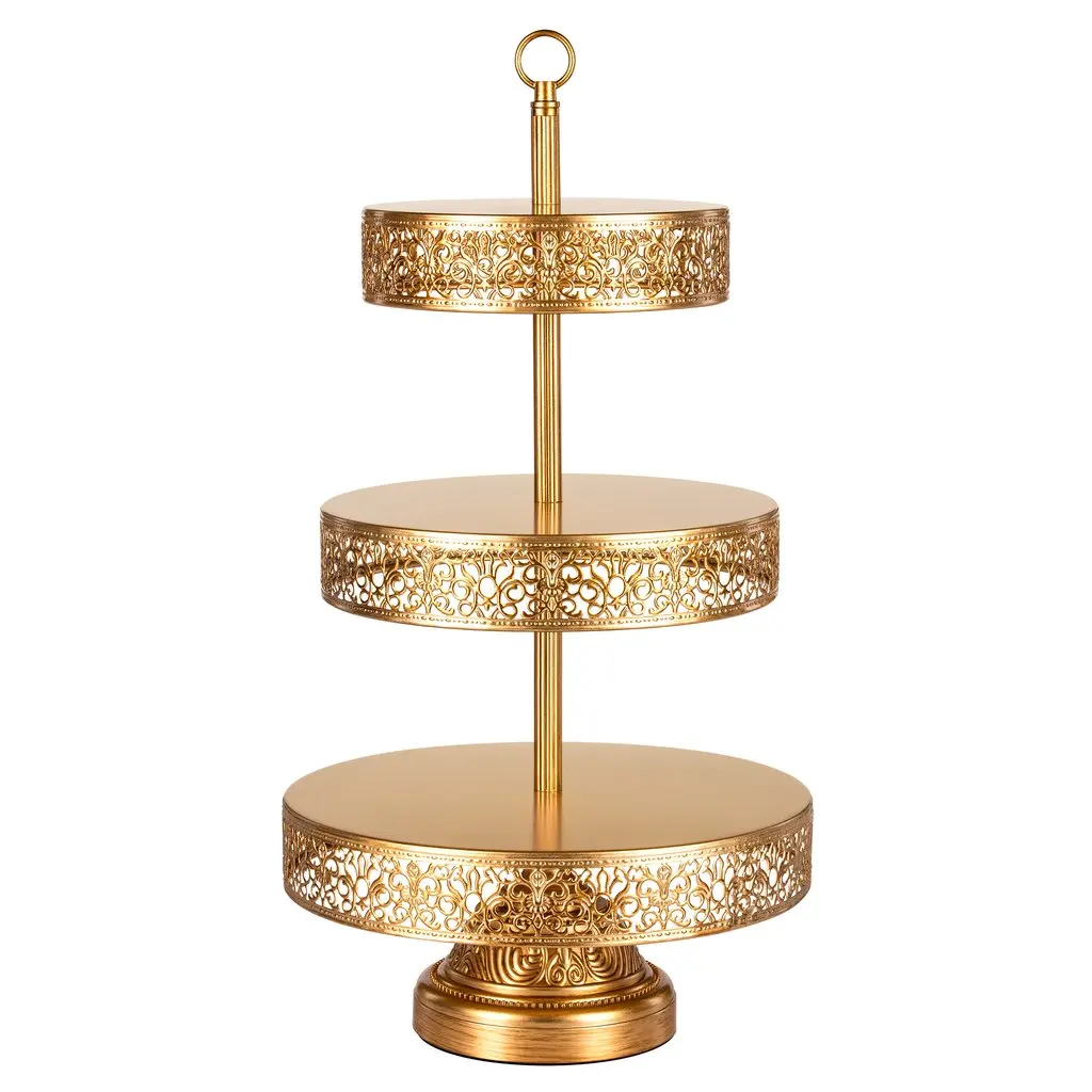 3-Tier Vintage Reversible Dessert Cupcake Stand