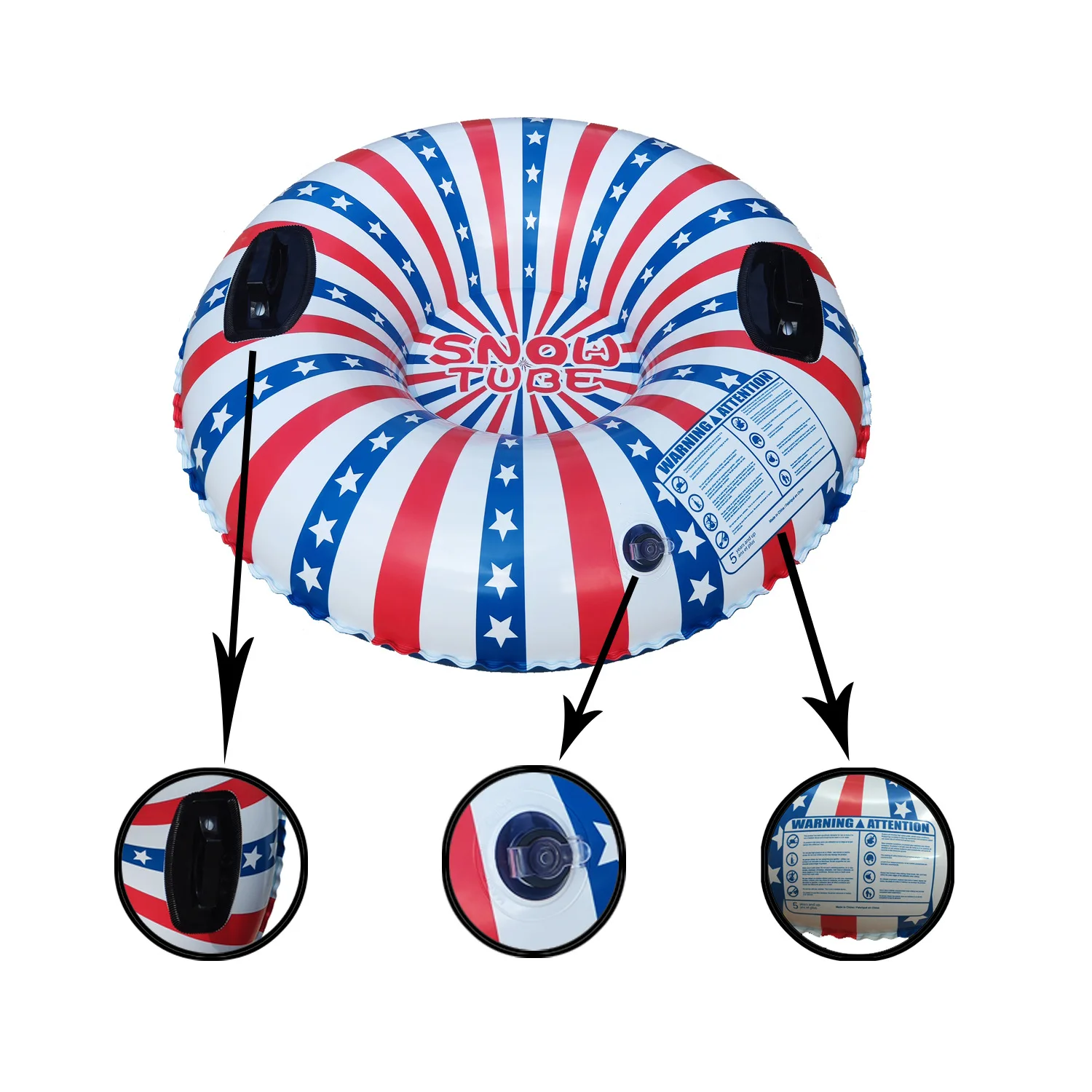 Наружное Надувное лыжное кольцо из ПВХ надувное для снега устойчивое к холоду детей и взрослых катания на лыжах открытом воздухе