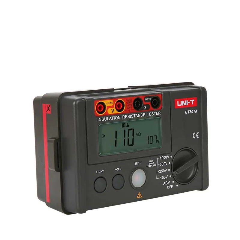 
UNI-T UT501A 100V~1000V Insulation Resistance Meter Ground Tester Megohmmeter Voltmeter 