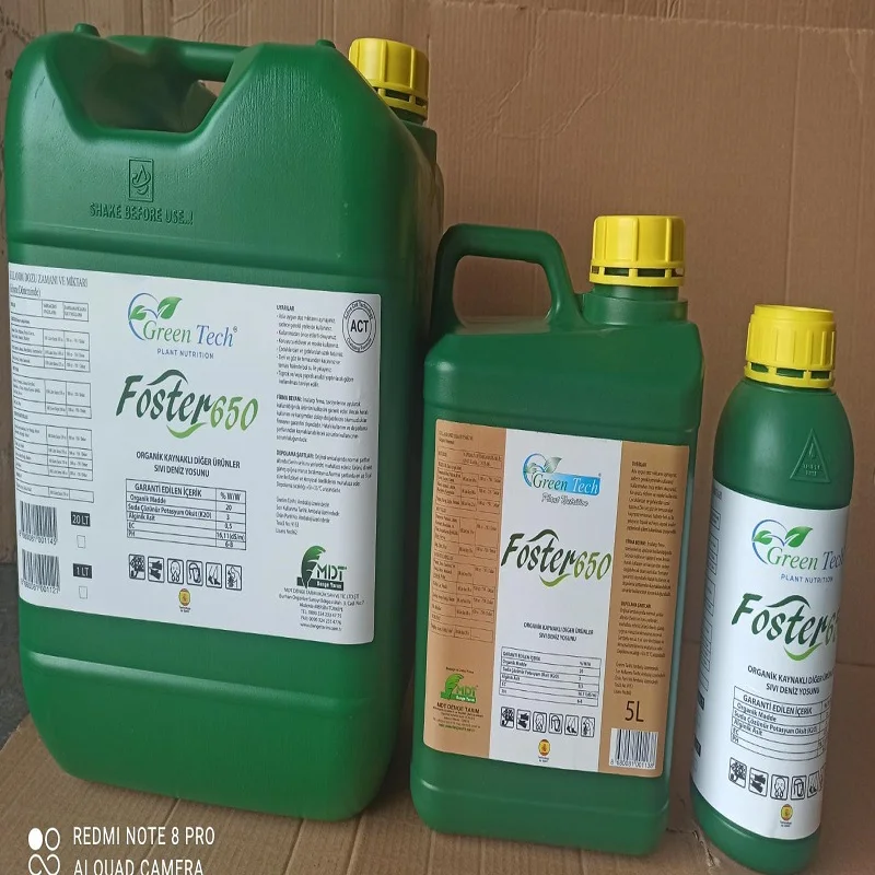 MDT Company  - Green Tech Foster 650 - Liquid SeaWeed - Organic Fertilizer  - Biostimulants - Liquid Product