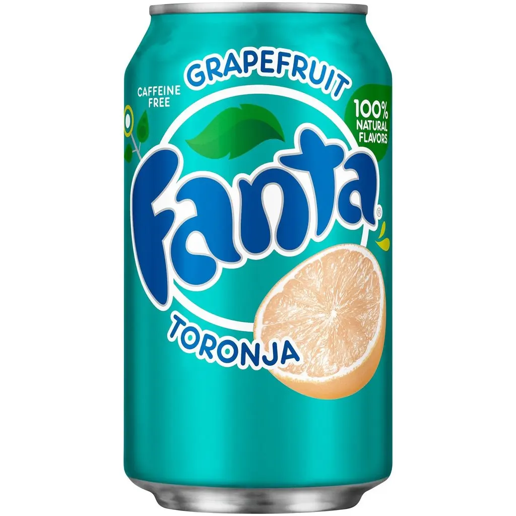 Fanta грейпфрут 355 мл без кофеина, 100% натуральные ароматизаторы