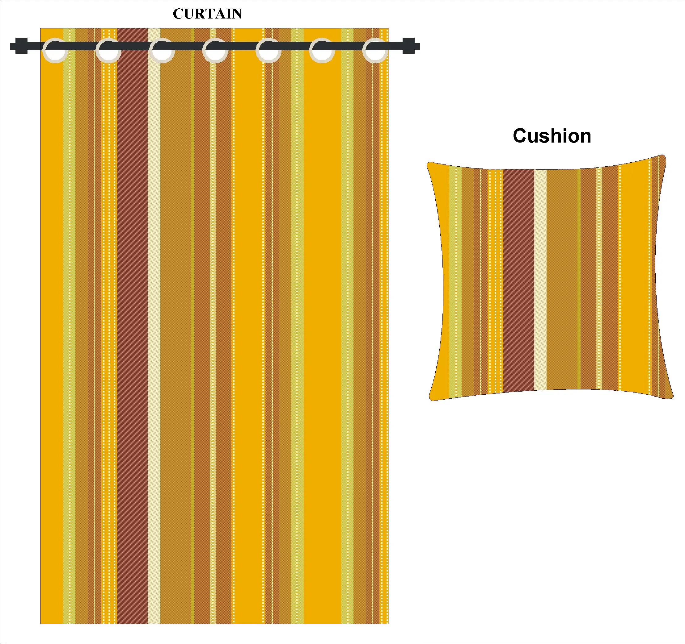 Cotton yarn dyed curtain