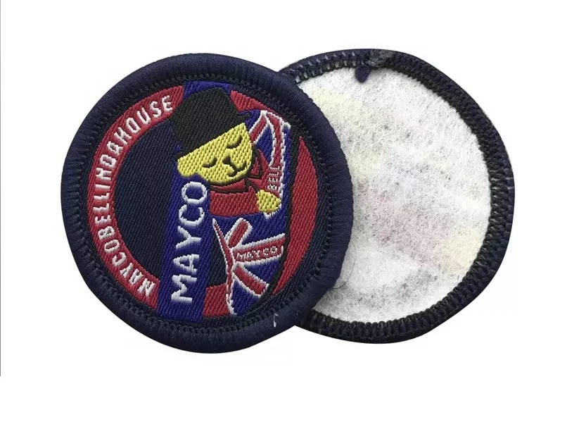 Custom Embroidery Badges Flag Velcro Embroidery Brand Patch School Embroidery Badges