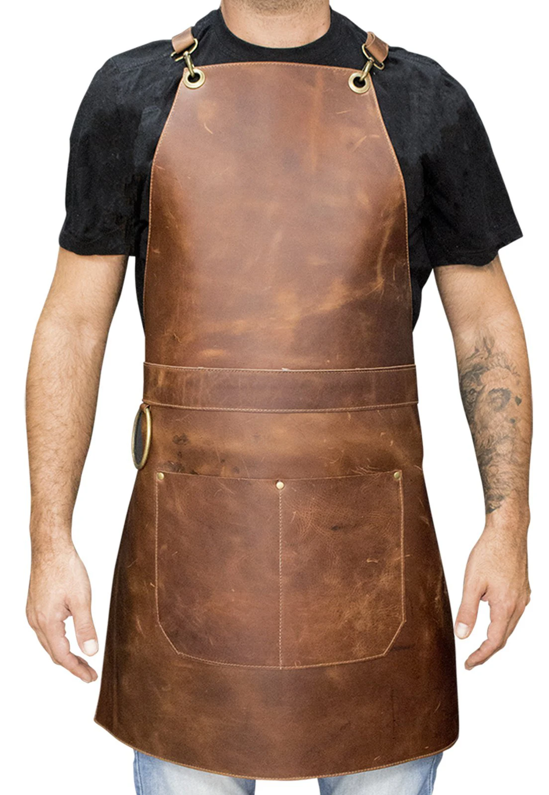 Premium quality material adult bib aprons for kitchen garden butchery mechanical work apron