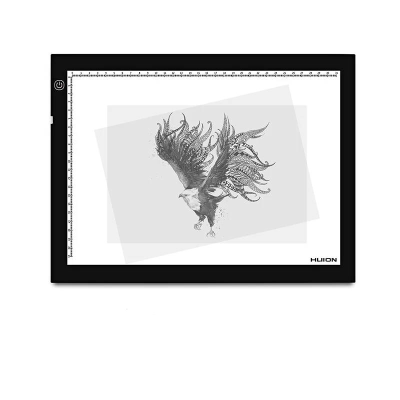 Huion A4 eye protection DC 12V light panel box led drawing writing tracing board slim led light pad