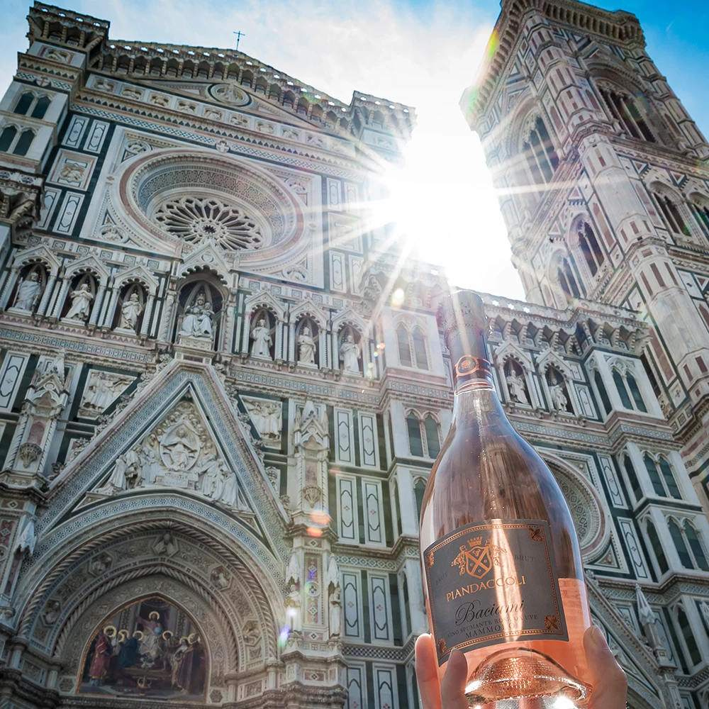  high quality sparkling wine BACIAMI Spumante Brut Rose tuscan grapes rare product magnum