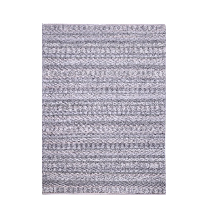 Handmade Wall-to-Wall Carpets Indian Manufacturer & Supplier Embroidered Textured Wool & Cotton Hand Woven Carpet For Sale