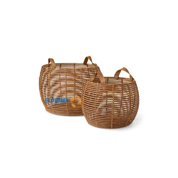 New Product Bamboo Rattan Pillow Baskets Clothes Basket Comfortable & Useful For Room Refurbishment