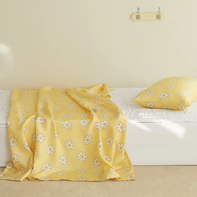  [KIDS_SUMMER DAISY] Корейский Роскошный комплект постельного белья простыня пододеяльник 100% хлопок полумикрофибра Премиум качество