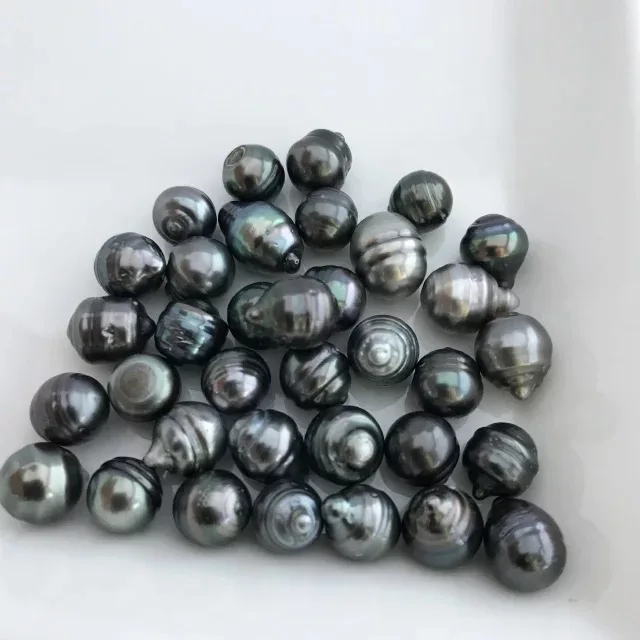 100% Natural Tahitian Grey Black Baroque Pearl Beads Natural Seawater With No Hole Black Tahitian Pearl With Cheap Price For Diy