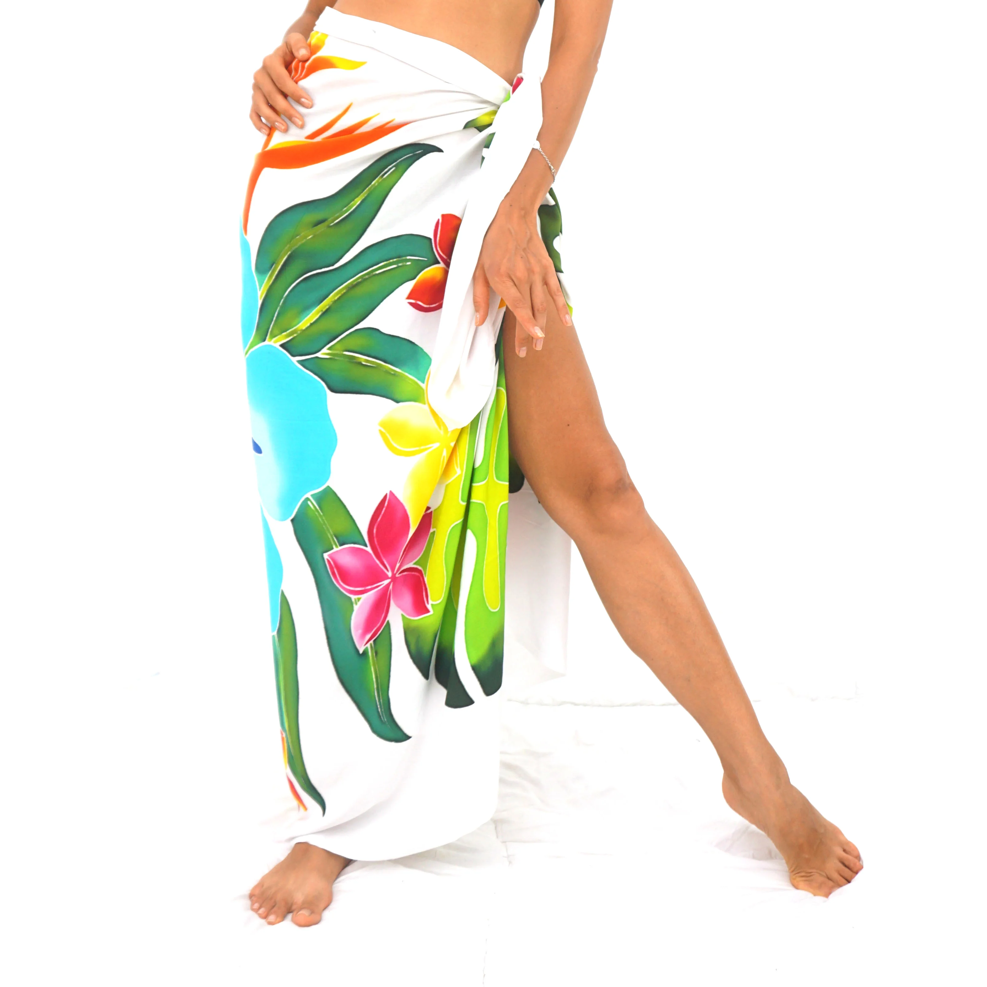 Ручная роспись в гавайском стиле саронг Парео 100% высочайшего качества из искусственного шёлка, продажа по оптовым ценам; Принт Пляжная накидка HP013-006R1