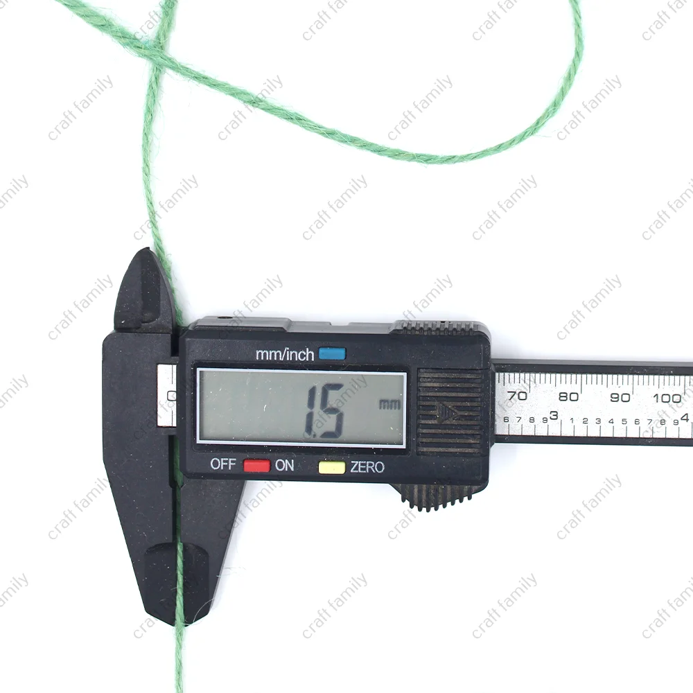 Зеленый джутовый макраме шнур Толстовка веревка скрученный необработанный принт натуральный 1 5 мм лучшее качество производитель 100 метров на заказ