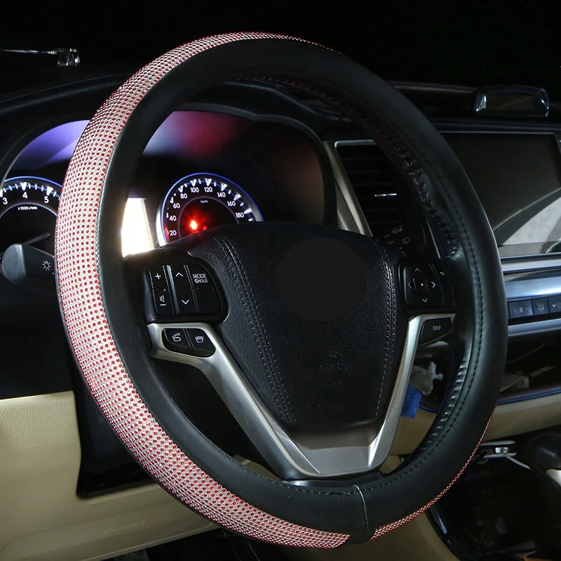 Оптовая продажа с завода Модный чехол на руль автомобиля 38-40 см украшенный