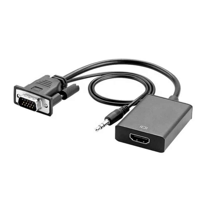 1080P VGA to HDMI converter with Audio Cable and Power Port