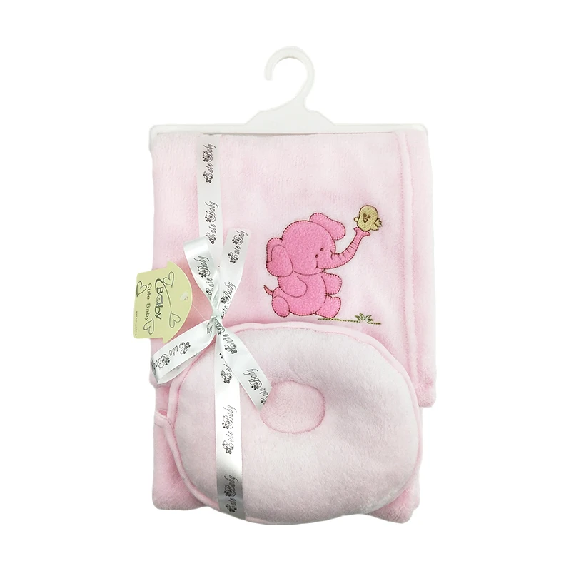 2020 Soft High Quality 2 Pcs Set Baby Blanket and Baby Pillow