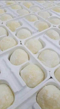 Premium Frozen Musang King Snowy Durian Mochi Vegan Creamy OEM