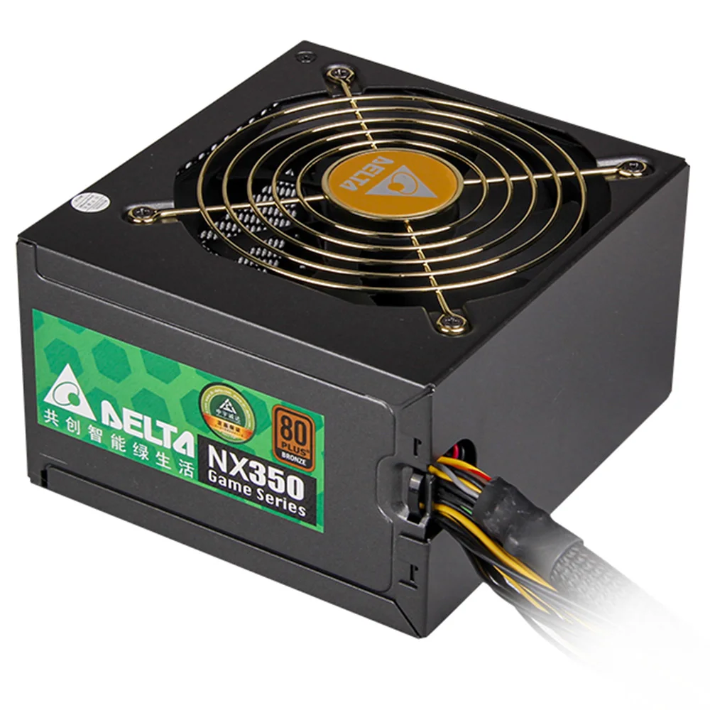 
PSU 350W NX350 power supply 80 PLUS bronze / full voltage / 12CM temperature control mute fan DELTA 