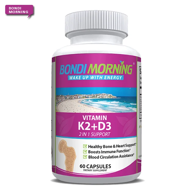 Капсулы 2 в 1 с поддержкой витамина K2 + D3 5000 ме