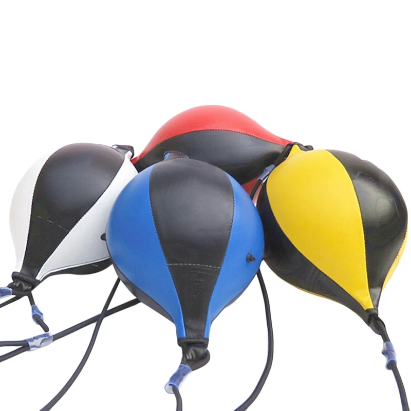  Двухсторонний скоростной мяч с логотипом на заказ тренировочная сумка для MMA из искусственной кожи бокса