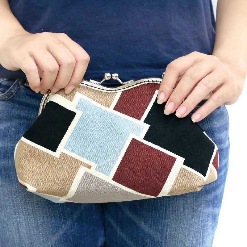 DIY large clasp purse making kit cosmetic purse kit