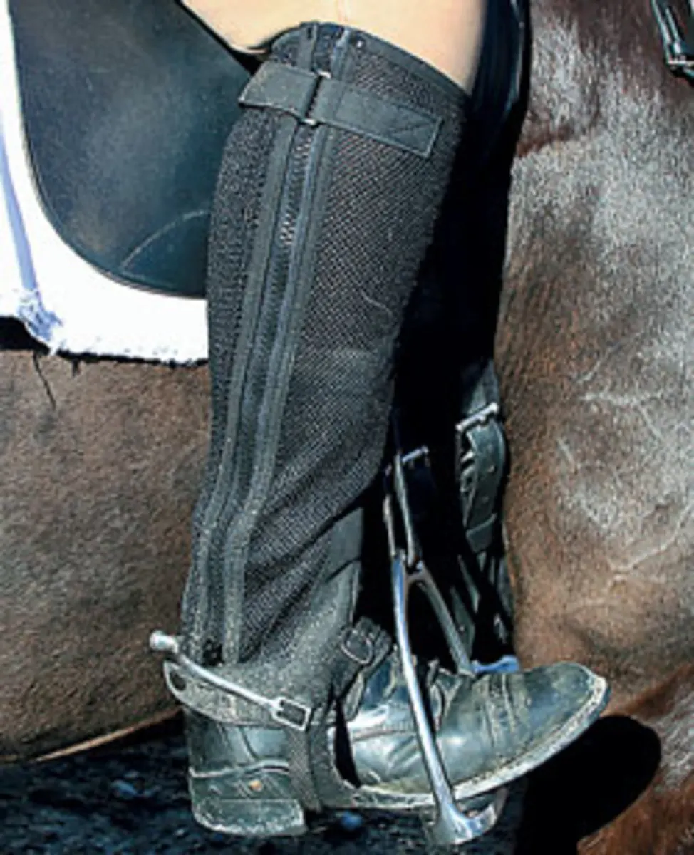 
Equestrian Wear Premium Brown leather Horse Riding Half Chaps, Men and women Fashion western. 