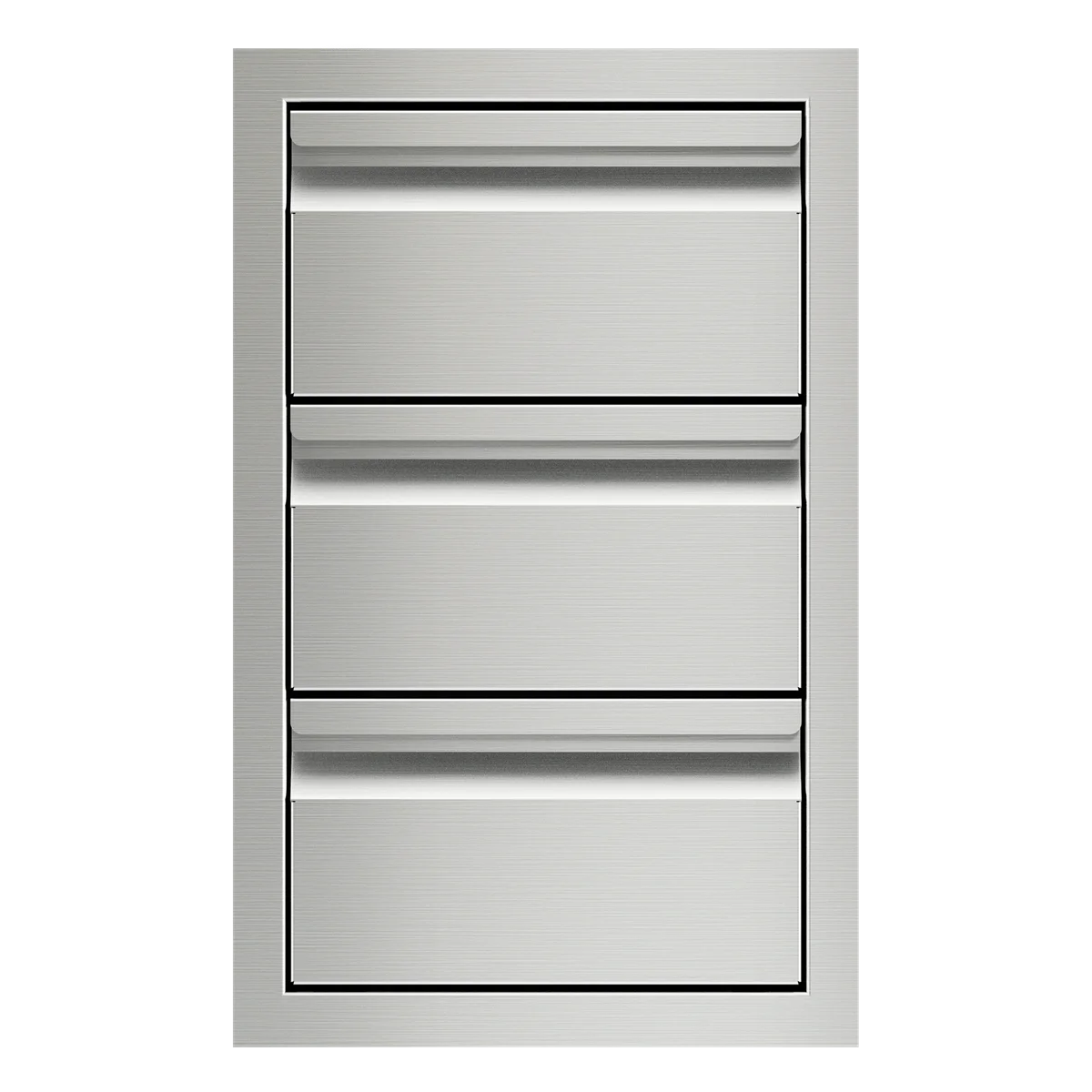 Outdoor Kitchen / Bbq Island Stainless Steel Triple Storage Drawers