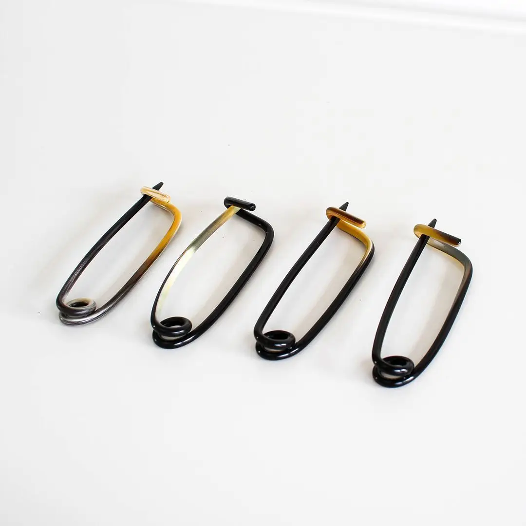 High quality natural Buffalo Horn Safety pins for sewing woolen