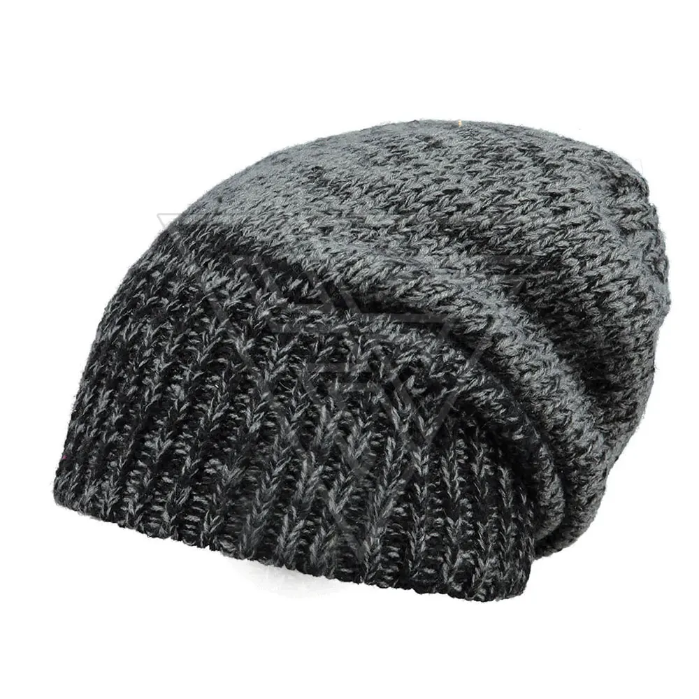 Hat Beanie Beaniebeanie Winter Warm Customized Fold Promotional Acrylic Knit Hat Beanie