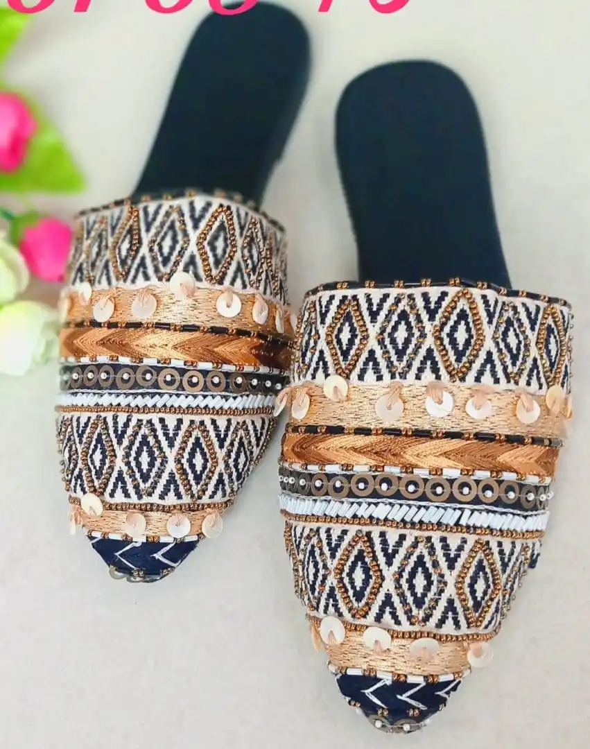 Дамские дизайнерские свадебные мюли из панджаби этнические ручная работа традиционные кожаные JUNJABI MOJARI балетки ручной работы на плоской подошве