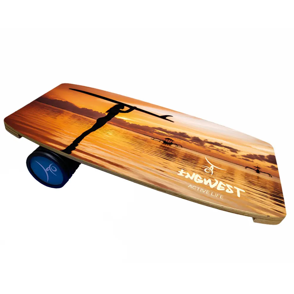 
Wooden Balance Board Trainer with Roller. Multifunctional Trainer for Serfing, Skateboarding, Yoga. Wholesale. Premium Quality. 