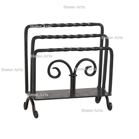 Marvelous Design Wrought Iron Napkin Holder Handmade Black Color Customized Size Tissue Holder For Sale