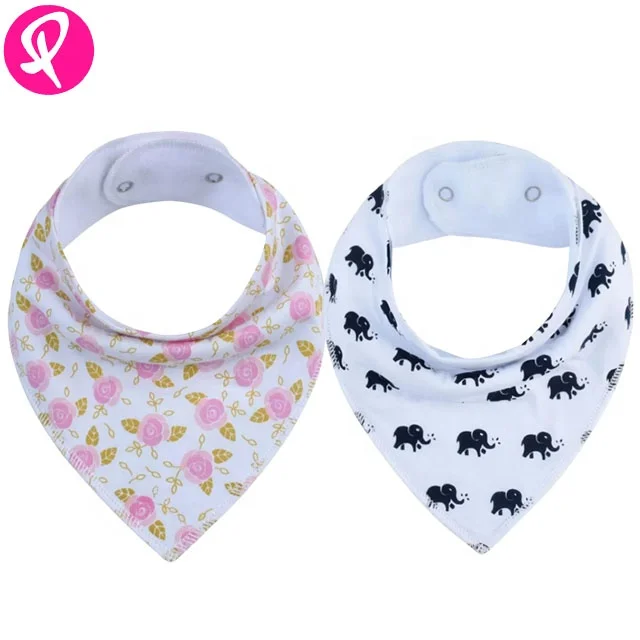 
Custom 8 Piece Pack Baby Bandana Bibs 