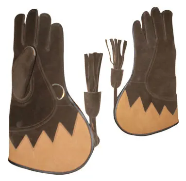 Leather gloves  FALCON Gloves/ FALCON gauntlets leather
