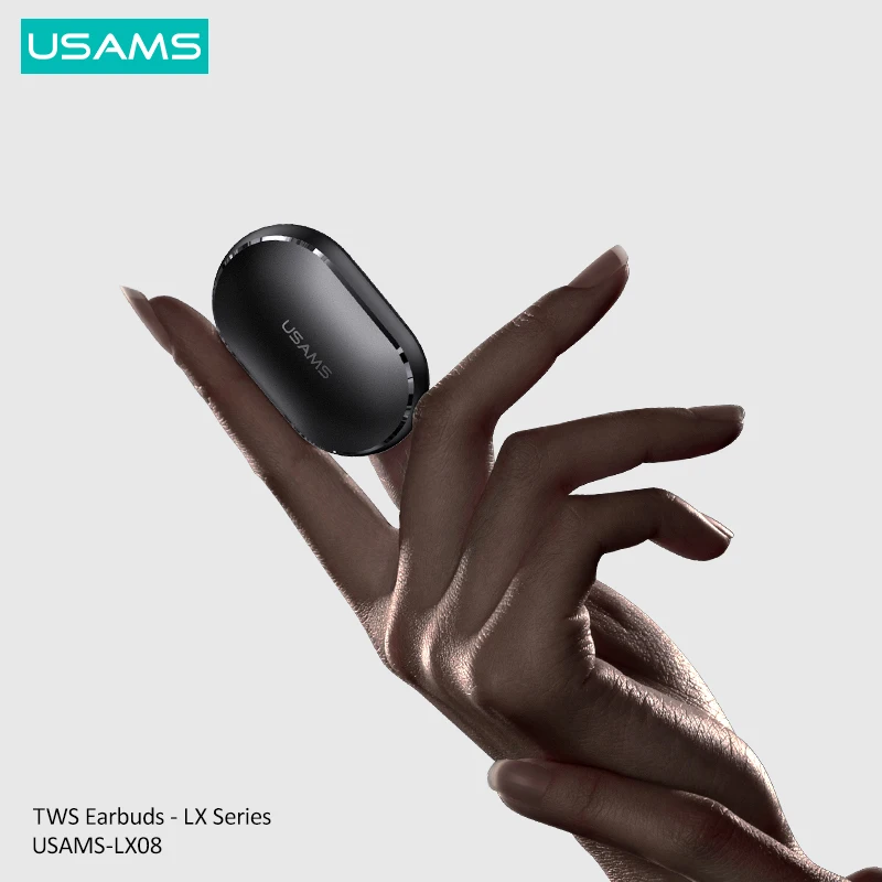 USAMS BT 5.0 Extra Mini TWS True Wireless Sensitive Touch Control Headset Headphone